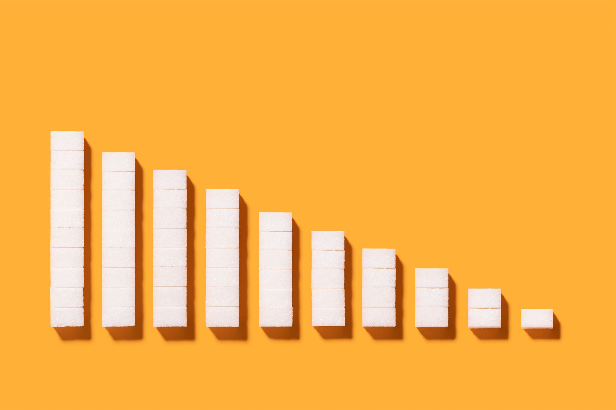 Bricks-in-the-form-of-network-signals-on-orange-background