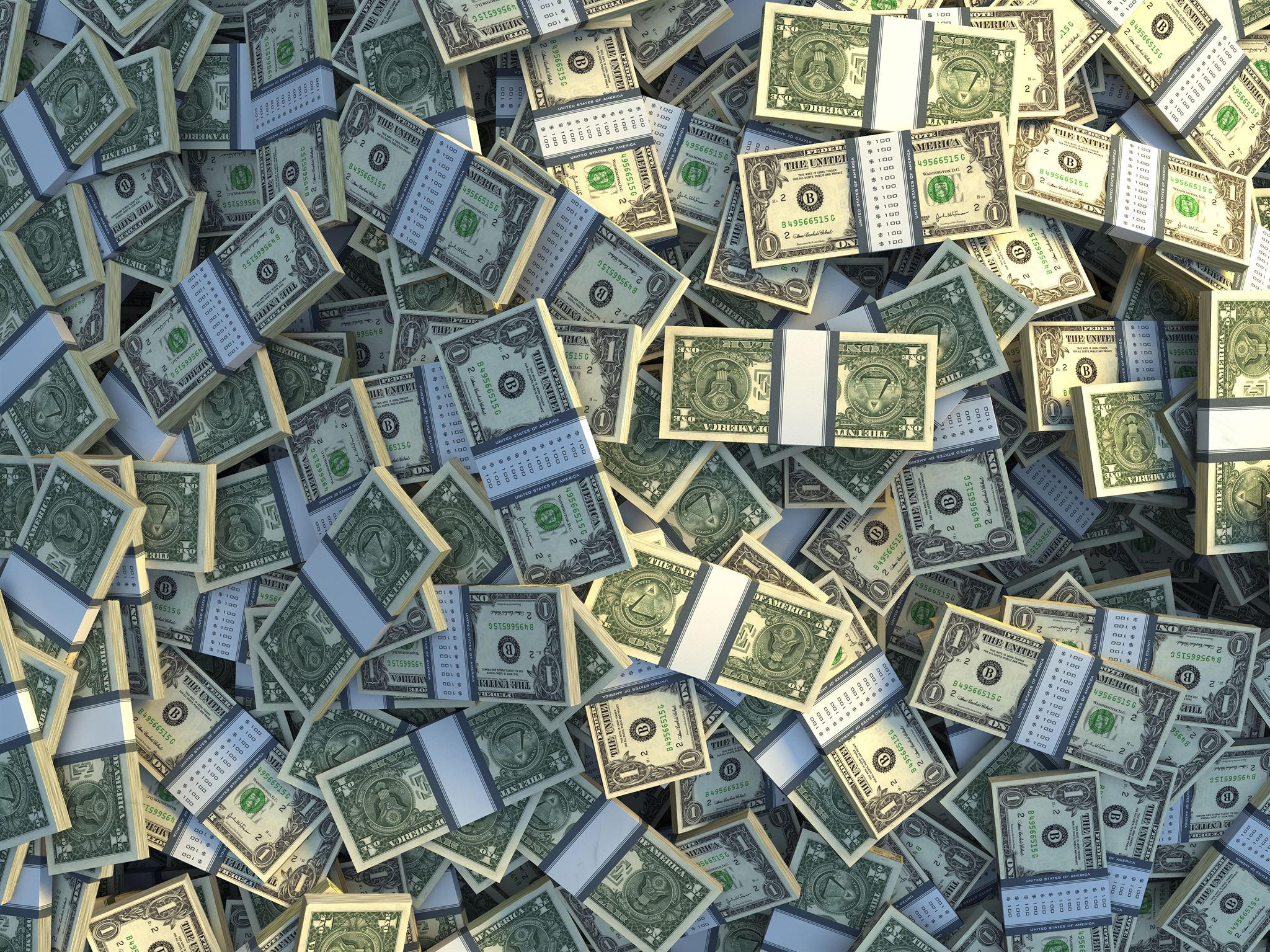 Pile-of-American-dollar-banknotes