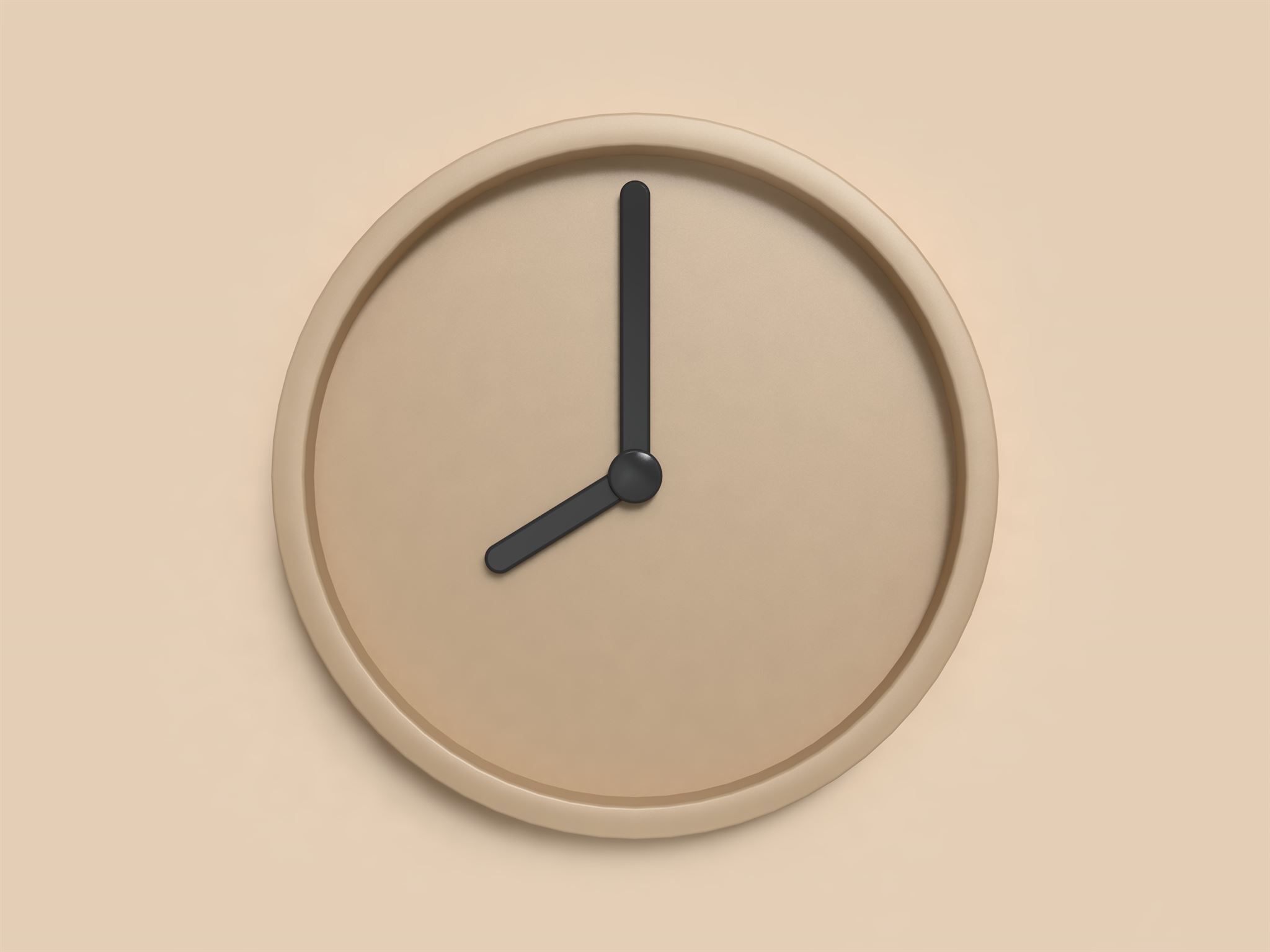 Clock showing time